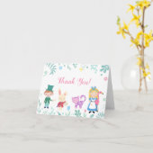 Alice in Sprookjesland dankt u Kaarten (Gele Bloem)