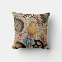 Alice in Sprookjesland die op tijd reizen Kussen