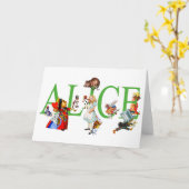 ALICE IN SPROOKJESLAND EN VRIENDEN KAART (Gele Bloem)