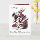 Alice in Sprookjesland - het Wenskaart van het Kaart (Gele Bloem)