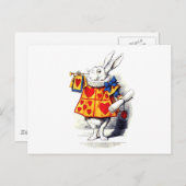 Alice in Sprookjesland het Witte Konijn door Briefkaart (Voorkant / Achterkant)