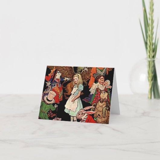 Alice in Sprookjesland met de Illustratie van Kaart (Voorkant)