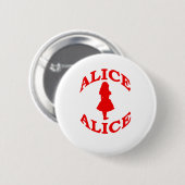 Alice in Sprookjesland Ronde Button 5,7 Cm (Voorkant /achterkant)