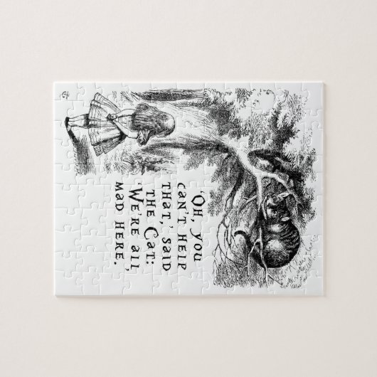 Alice in Sprookjesland - wij zijn hier gek allen Legpuzzel (Horizontaal)