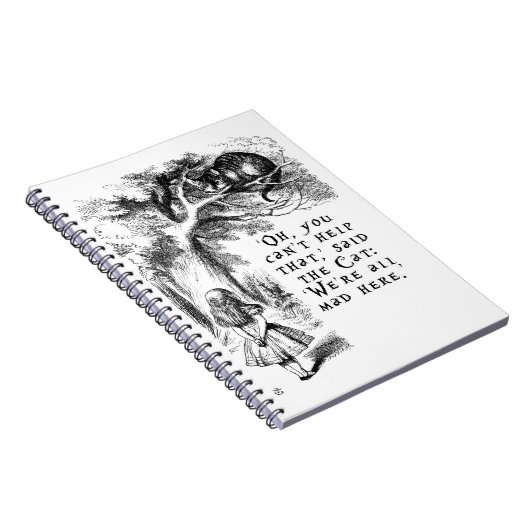 Alice in Sprookjesland - wij zijn hier gek allen Notitieboek (Rechterzijde)