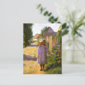 Alice in the Lane van Lilla Cabot Perry Briefkaart (Staand voorkant)