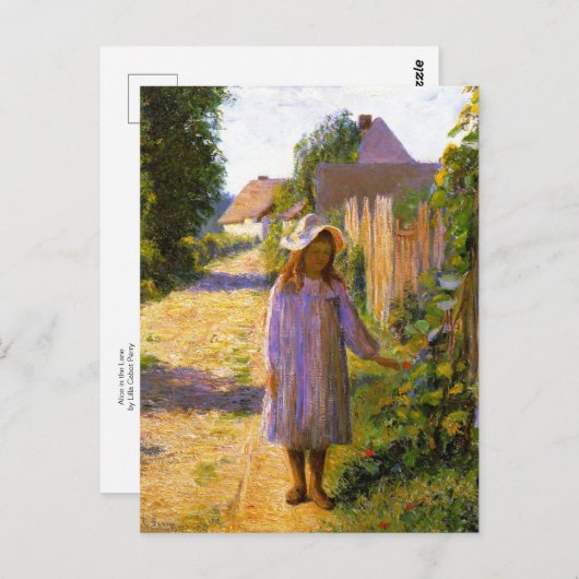 Alice in the Lane van Lilla Cabot Perry Briefkaart (Voorkant / Achterkant)