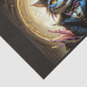 Alice in the Wonderland: Cheshire Cat met hoge hoe Tissuepapier (Detail)