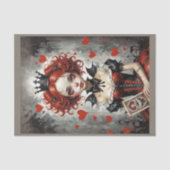 Alice in the Wonderland - De Koningin van de Harte Tissuepapier (Voorkant)