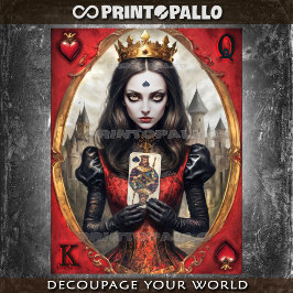 Alice in the Wonderland - Koningin van de harten Tissuepapier