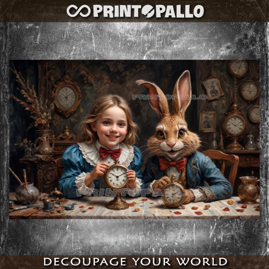 Alice in the Wonderland ontmoet March Hare Tissuepapier