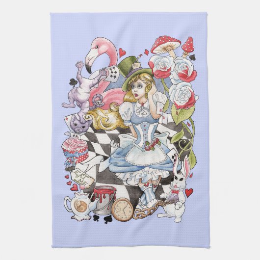 Alice in Winderland Towel Theedoek (Verticaal)