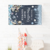 Alice in Winter Wonderland Baby shower Banner (Insitu)
