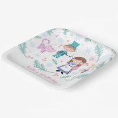 Alice in Winter Wonderland Birthday Party Papieren Bordje (Gebogen)