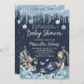 Alice in Winter Wonderland Blue Kaart (Voorkant / Achterkant)