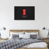 ALICE IN WONDELAND BaT Mitzvah Inlogbord Canvas Afdruk (Insitu (Slaapkamer))