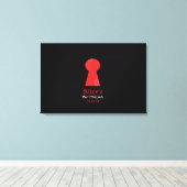 ALICE IN WONDELAND BaT Mitzvah Inlogbord Canvas Afdruk (Insitu (Houten vloer))