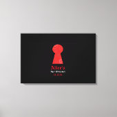 ALICE IN WONDELAND BaT Mitzvah Inlogbord Canvas Afdruk (Voorkant)