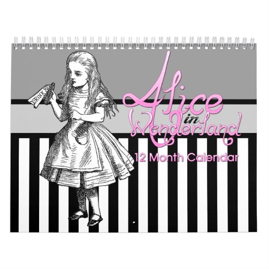 Alice in Wonderland 12 maanden kalender (Hoes)