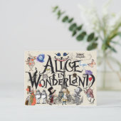 Alice in Wonderland 1865 Briefkaart (Staand voorkant)