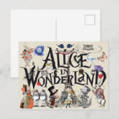 Alice in Wonderland 1865 Briefkaart (Voorkant / Achterkant)