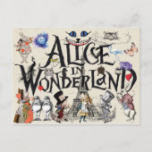 Alice in Wonderland 1865 Briefkaart (Voorkant)