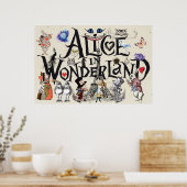 Alice in Wonderland 1865 Poster (Keuken)