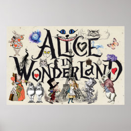 Alice in Wonderland 1865 Poster