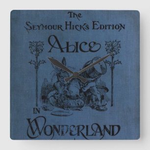 Alice in Wonderland 1905 boekomslag Vierkante Klok