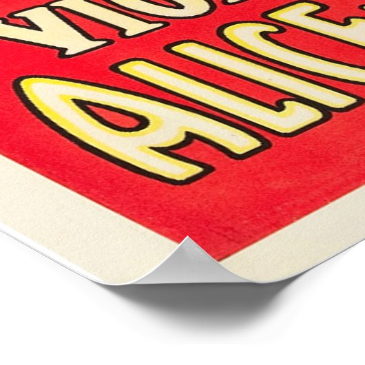  Alice in Wonderland 1915 Hollywood Film Poster (Hoek)