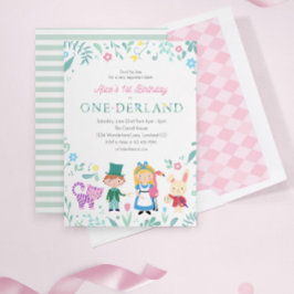 Alice in Wonderland | 1e verjaardag eenderland Kaart