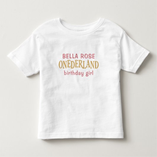 Alice in Wonderland 1e verjaardag Kinder Shirts (Voorkant)