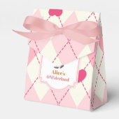 Alice in Wonderland 1e verjaardag Onederland Bedankdoosjes (Voorkant Zijde)