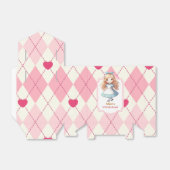 Alice in Wonderland 1e verjaardag Onederland Bedankdoosjes (Uitgevouwen)