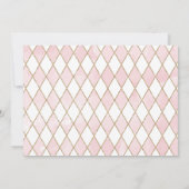 Alice in Wonderland 1e Verjaardag Tea Party Kaart (Achterkant)