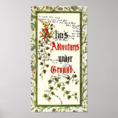 Alice in Wonderland 1st Edition Poster (Voorkant)