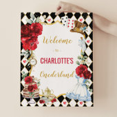 Alice in Wonderland 1st verjaardag Tea Party Welko Poster