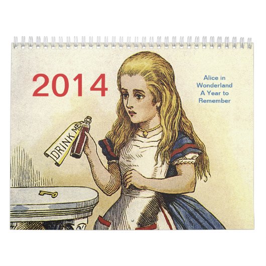 Alice in Wonderland 2014 Agenda Kalender (Hoes)