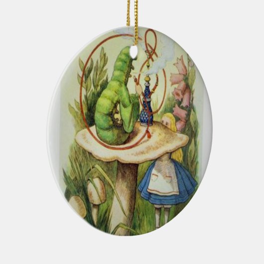 Alice in Wonderland 2017 kerstversiering Keramisch Ornament (Rechts)