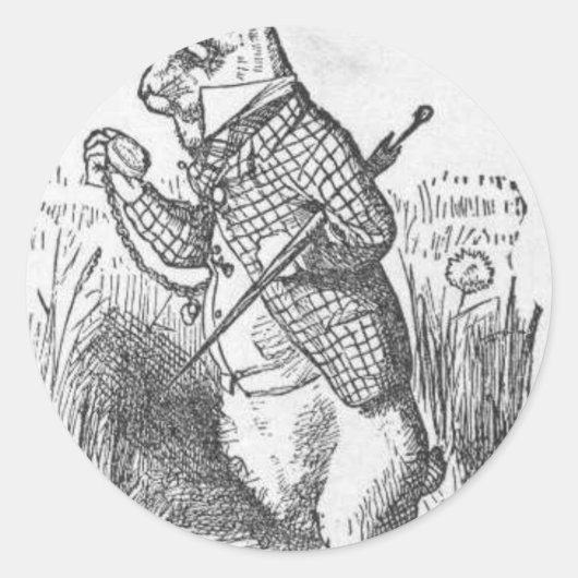 Alice in Wonderland 2.5 Ronde Sticker (Voorkant)