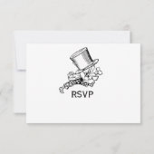 Alice in Wonderland #2 Wedding RSVP (Achterkant)