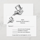Alice in Wonderland #2 Wedding RSVP (Voorkant / Achterkant)