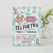 Alice in Wonderland 2e verjaardag Kaart (Staand voorkant)