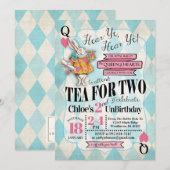 Alice in Wonderland 2e verjaardag Kaart (Voorkant / Achterkant)