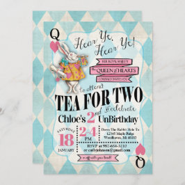 Alice in Wonderland 2e verjaardag Kaart