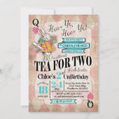 Alice in Wonderland 2e verjaardag Uitnodigingen (Voorkant)