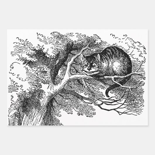 Alice in Wonderland, 3 verschillende scènes Inpakpapier Vel (Voorkant 2)