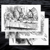 Alice in Wonderland, 3 verschillende scènes Inpakpapier Vel