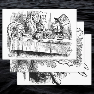 Alice in Wonderland, 3 verschillende scènes Inpakpapier Vel