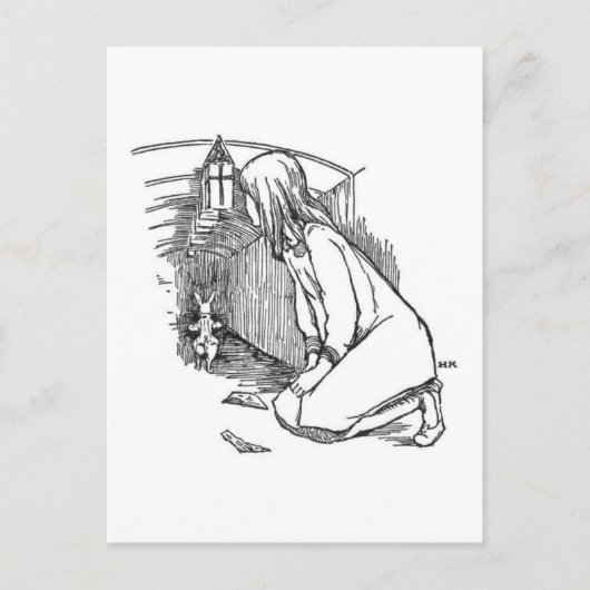 Alice in Wonderland 4 Briefkaart (Voorkant)